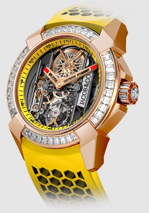 (image for) Jacob & Co epic x baguette yellow EX100.43.BA.AA.A Replica watch